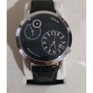 Croton Dual Time Japan MVT Genuine Lizard Band